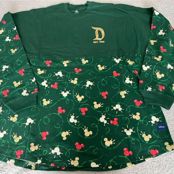 Disney Other - Disney Parks 2024 Disneyland Holiday Lights Mickey Spirit Jersey NWT XL